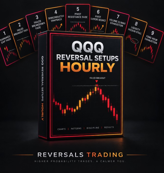 The QQQ Reversal Setups Pack (Hourly) cover