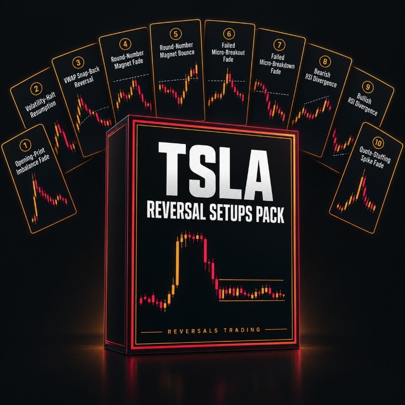 The TSLA Reversal Setups Pack (1-Minute) cover