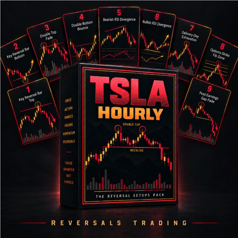 The TSLA Reversal Setups Pack (Hourly) cover